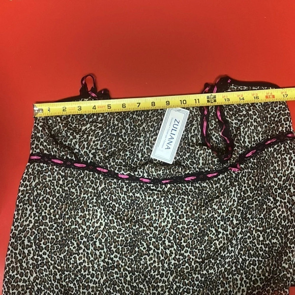 Zuliana Size Large Cheetah Print With Lace & Satin Shoulder Straps. - Picture 7 of 7
